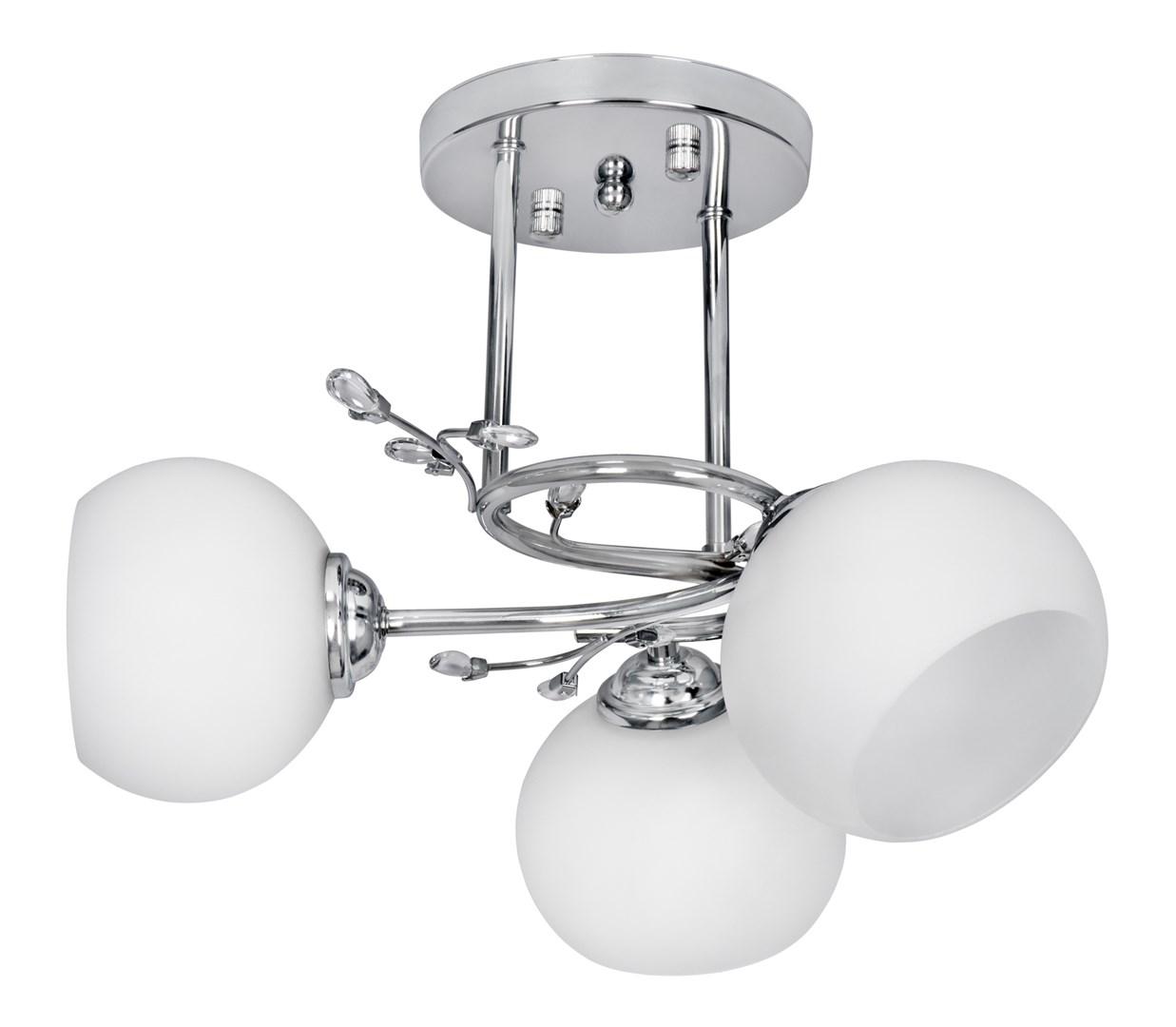 Loftlampe med 3 lys Activejet IRMA - nikkel, 3xE27, modern billede