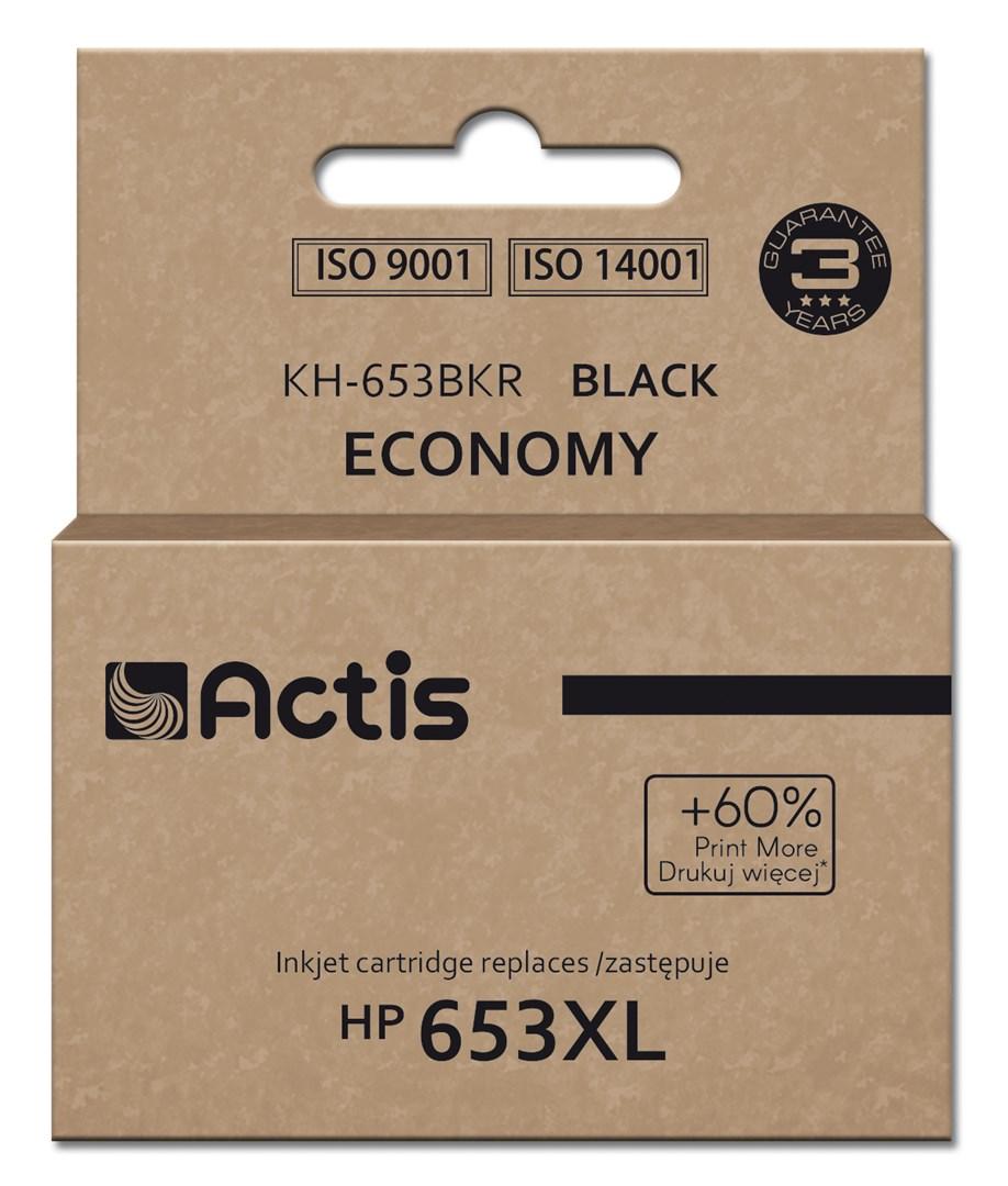Blækpatron Actis til HP 653XL – sort, Premium, 20 ml, 575 sider billede