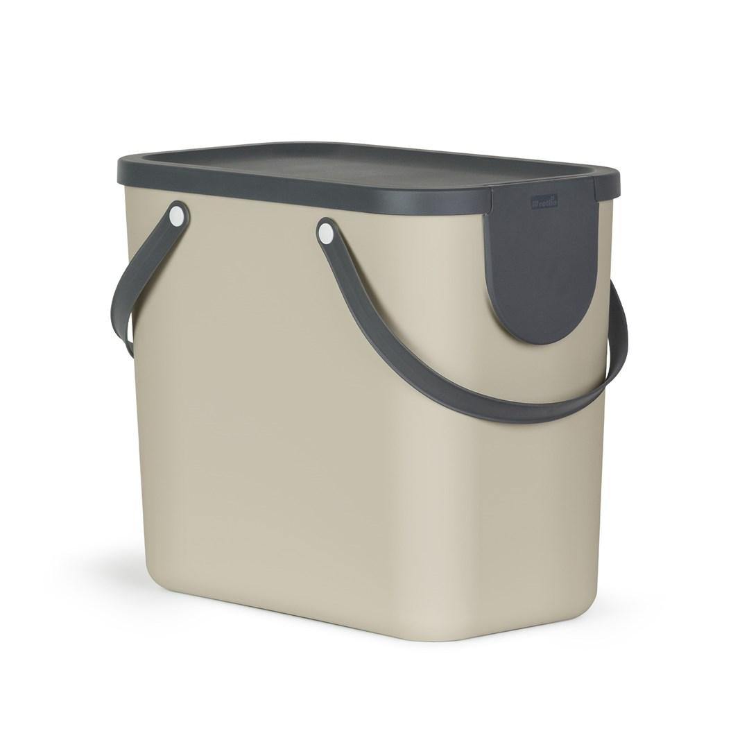 Affaldssorteringsspand rotho Albula 25 l - cappuccino billede