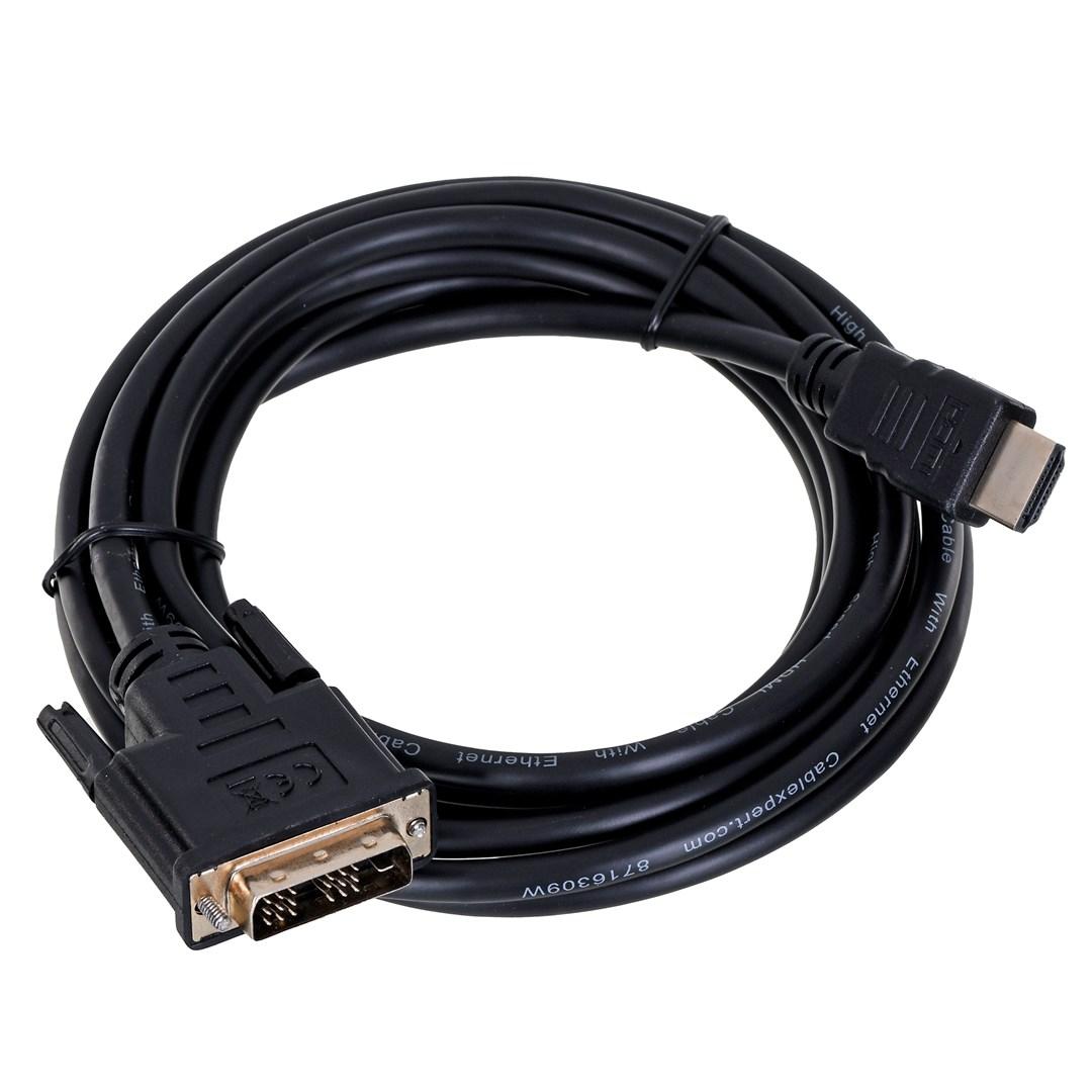 HDMI til DVI-D kabel 3 m - Gembird, han/han, sort billede