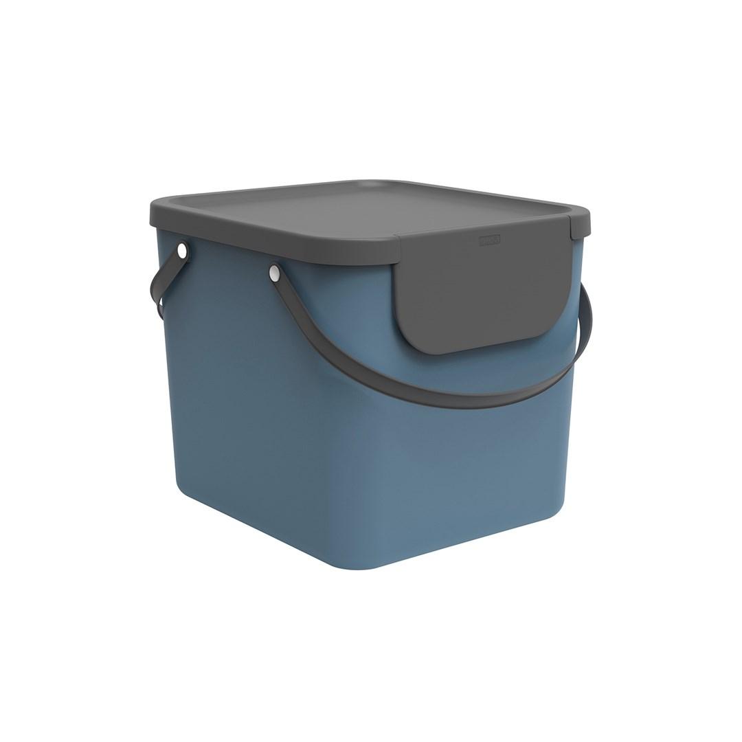 Affaldssorteringsbeholder 40 l - rotho Albula, Horizon Blue billede