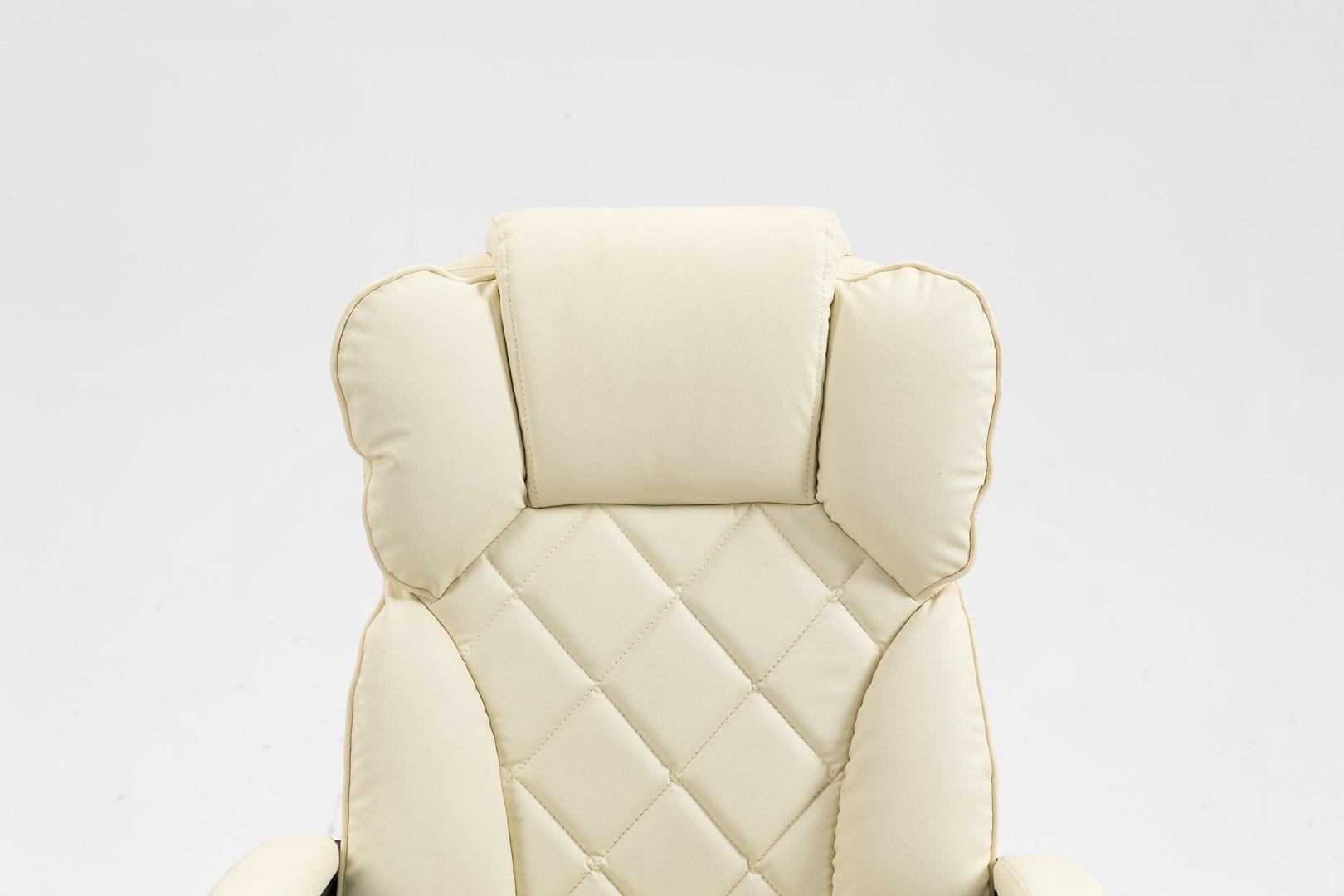 Kontorstol Activejet YK7416 – beige drejestol med fodstøtte billede