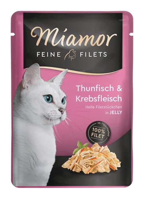 Vådfoder til kat – Miamor Feine Filets Tun i gelé, 100 g billede