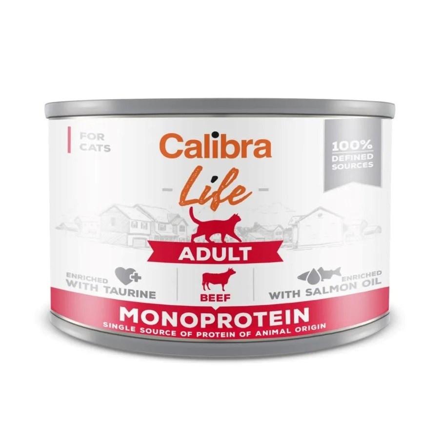Vådfoder til kat – Calibra Life Adult Okse, 200 g billede