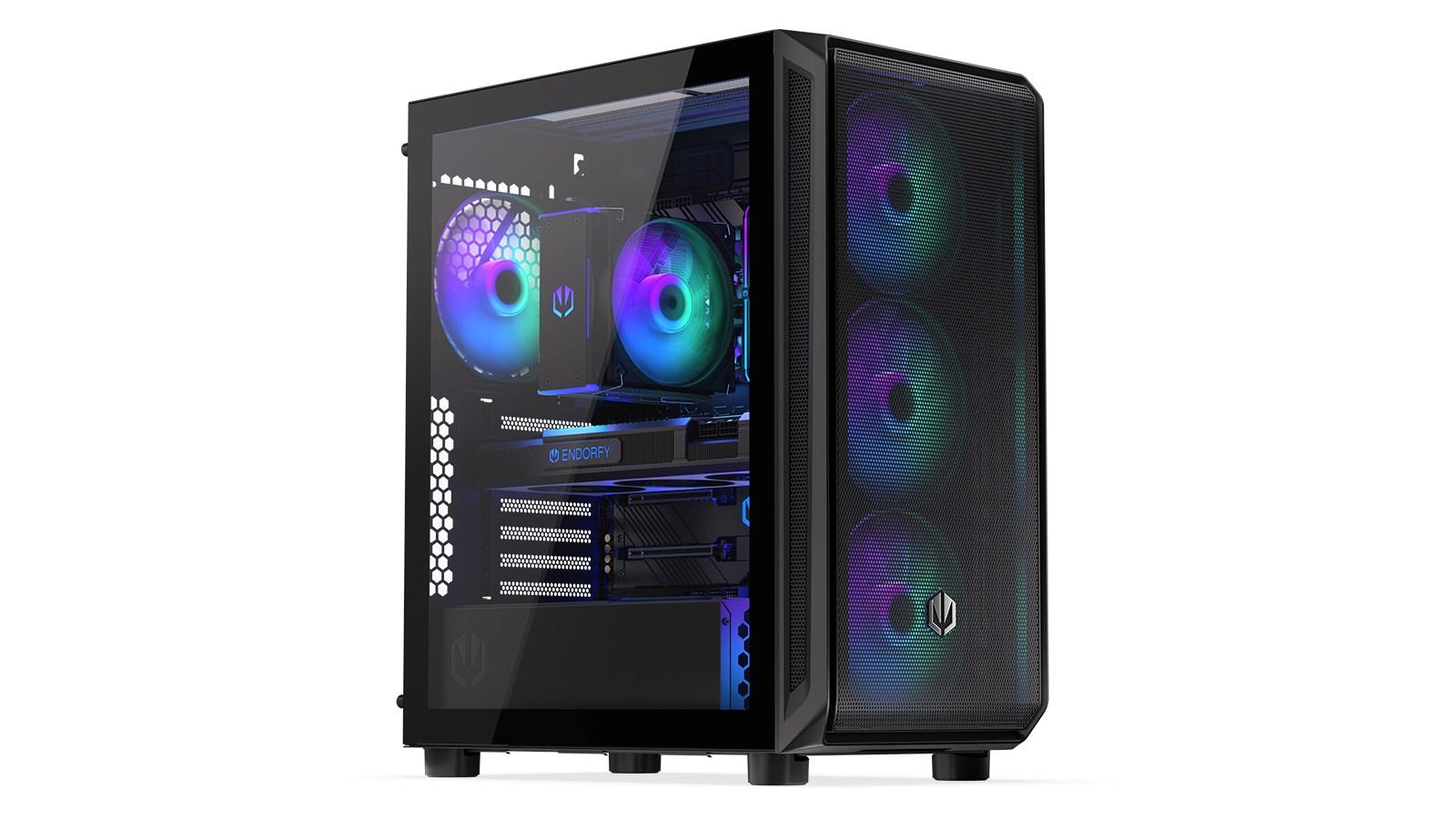 PC kabinet ENDORFY Arx 500 ARGB - ATX, sort, hærdet glas billede
