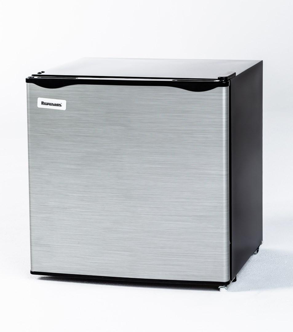 Fritstående køleskab med fryser Ravanson LKK-50ES, inox billede