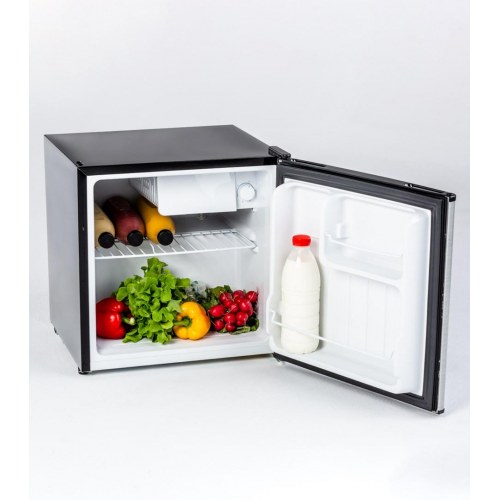 Fritstående køleskab med fryser Ravanson LKK-50ES, inox