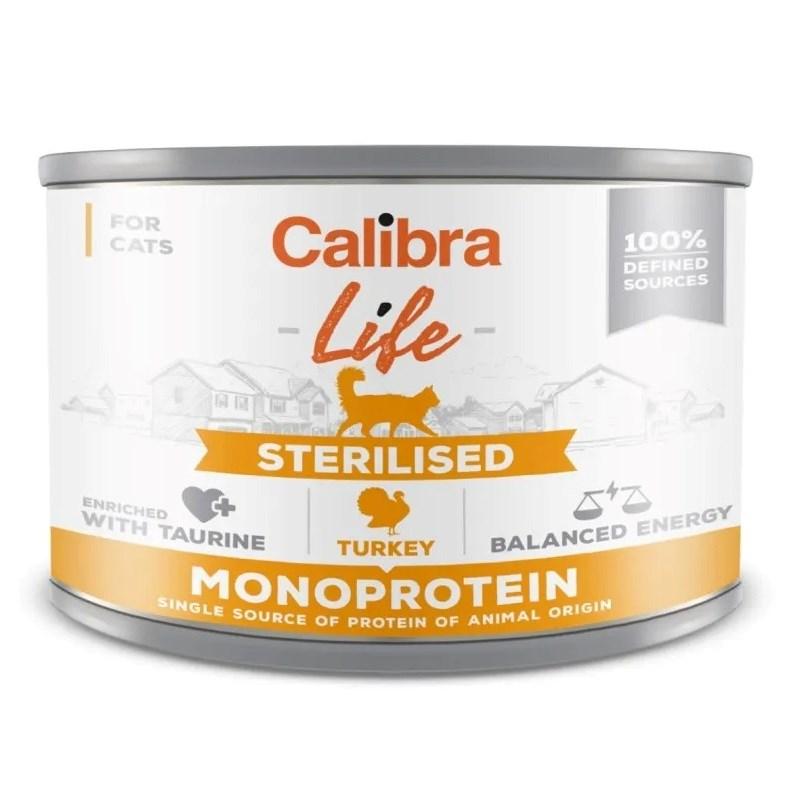 Vådfoder til kat – Calibra Life Sterilised Kalkun 200 g billede