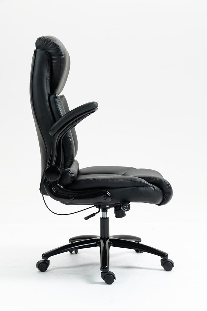 Kontorstol Activejet YK7406-1 - sort læderlook billede