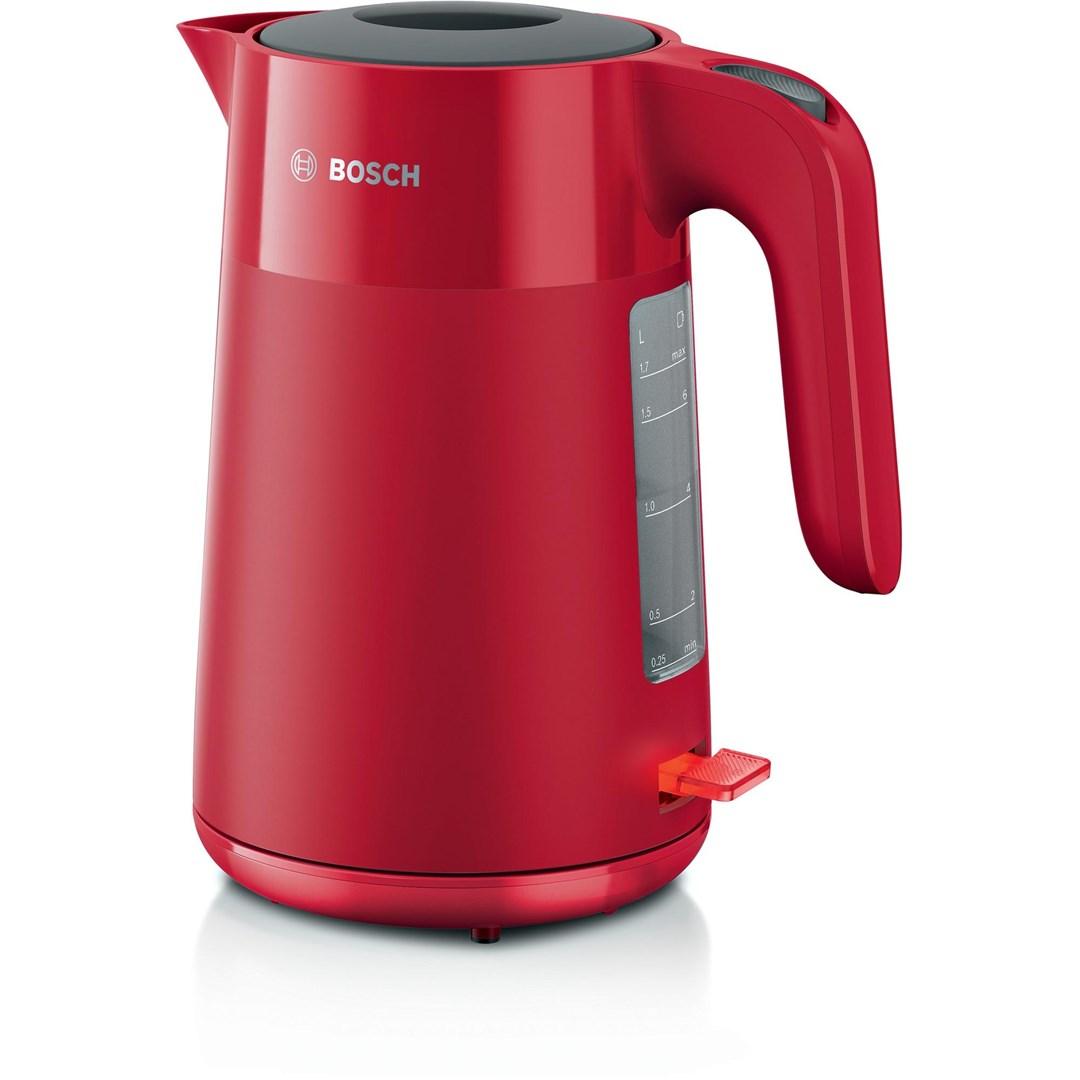 Elkedel Bosch TWK2M164 - 1,7 l, 2.400 W - rød/sort/grå billede