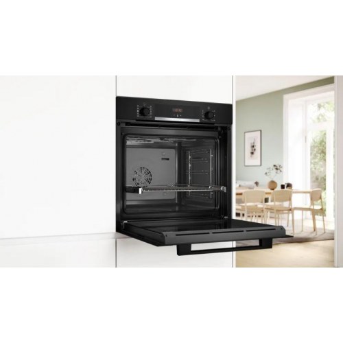 Indbygningsovn Bosch Serie 4 HQA334EB3 - 71 l, 3.400 W, sort