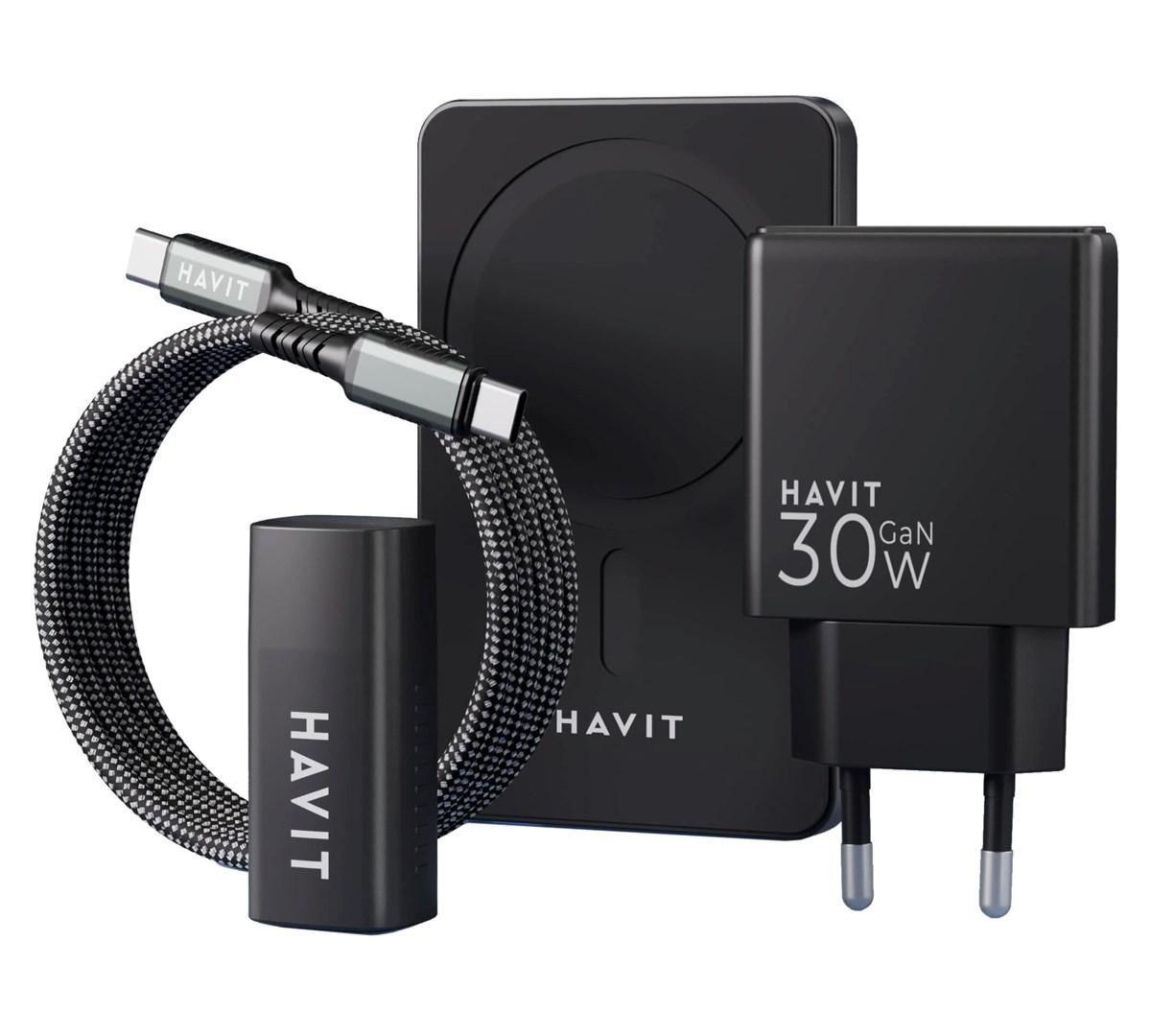 Opladerkit Havit – universelt sæt med powerbank 5.000 mAh billede