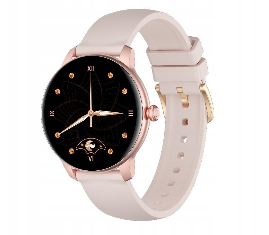 Smartwatch oromed Lady Active – pink, IP68, 1,09" billede