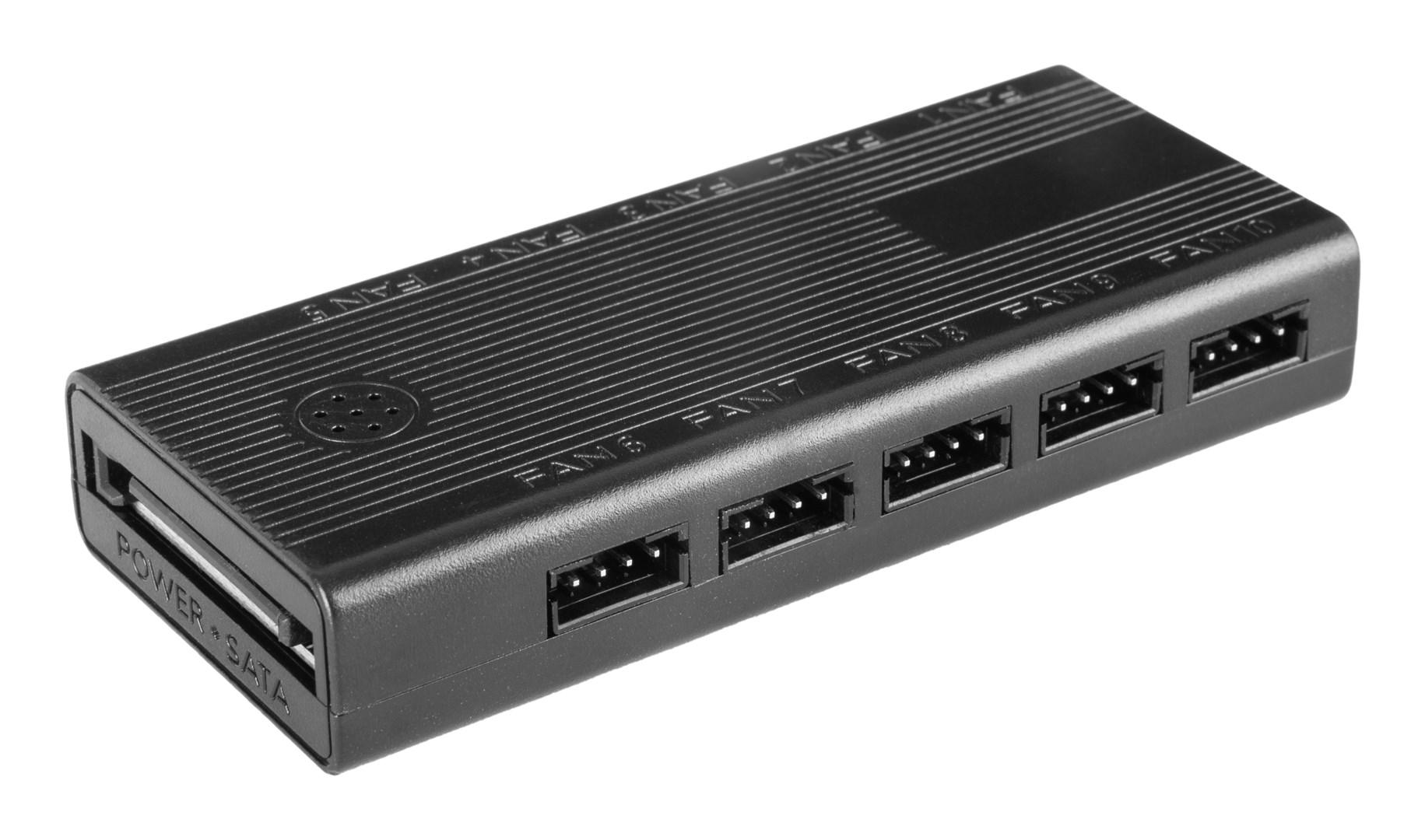 Kabinetventilator 120 mm – TACENS Mars Gaming MFSI4KIT, sort, 4-pak med RGB-styring billede