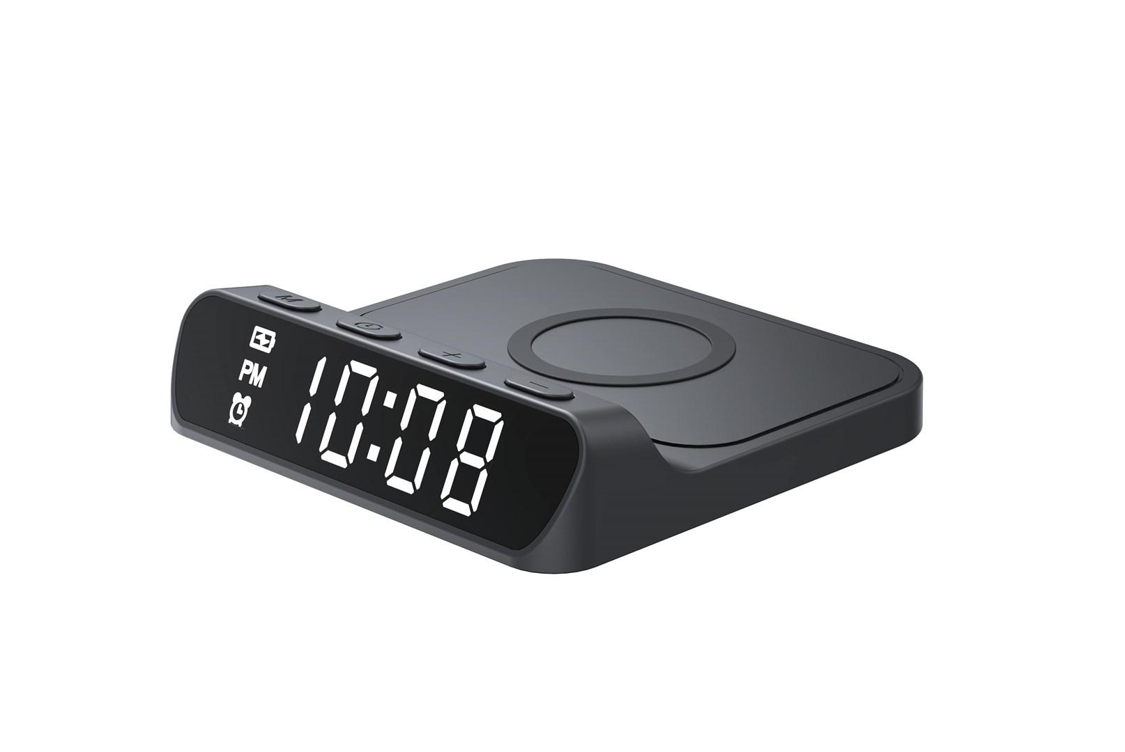 Trådløs oplader med ur – Havit W3031, 15 W, USB-C
