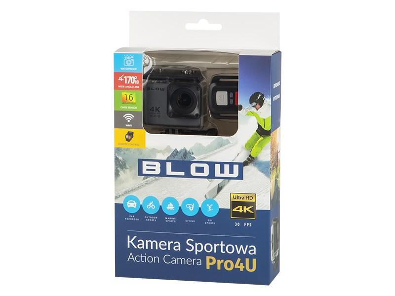 Actionkamera 4K Ultra HD - BLOW Pro4U 16 MP Wi‑Fi (58 g) billede