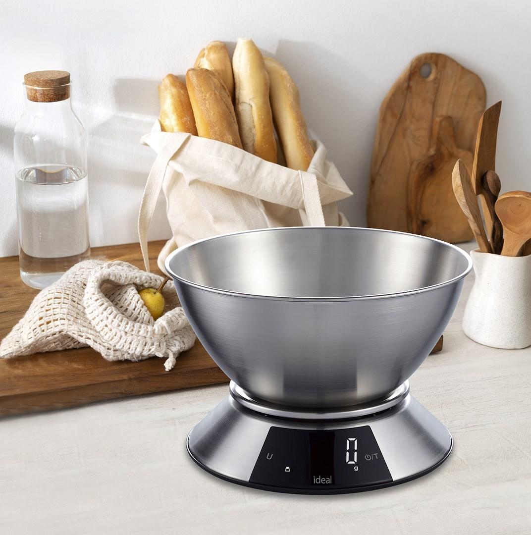 Køkkenvægt med skål - ELDOM IDEAL Electronics Waga Clean, 5 kg billede