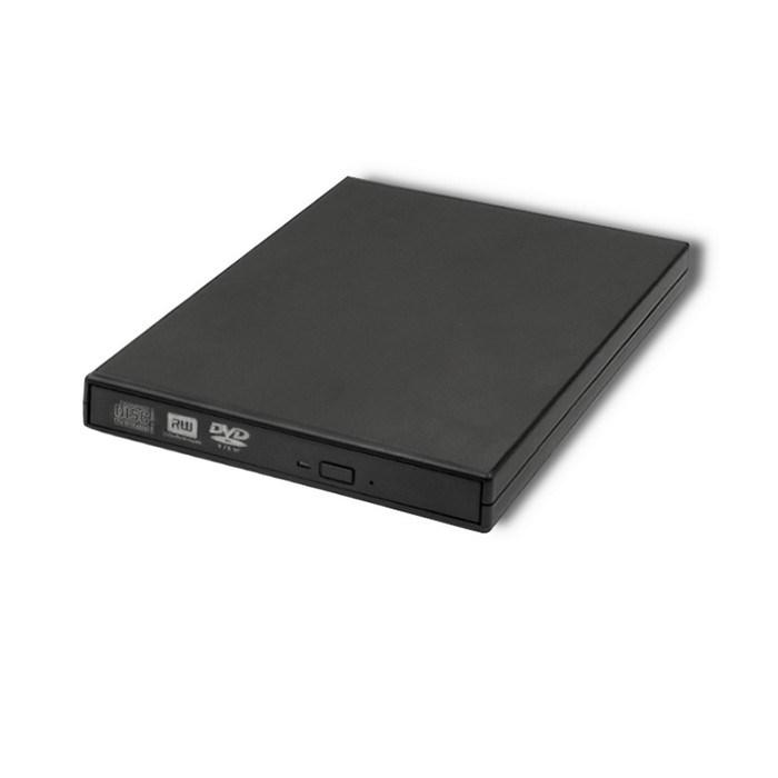 Ekstern DVD-RW drev USB 2.0 – Qoltec, sort billede
