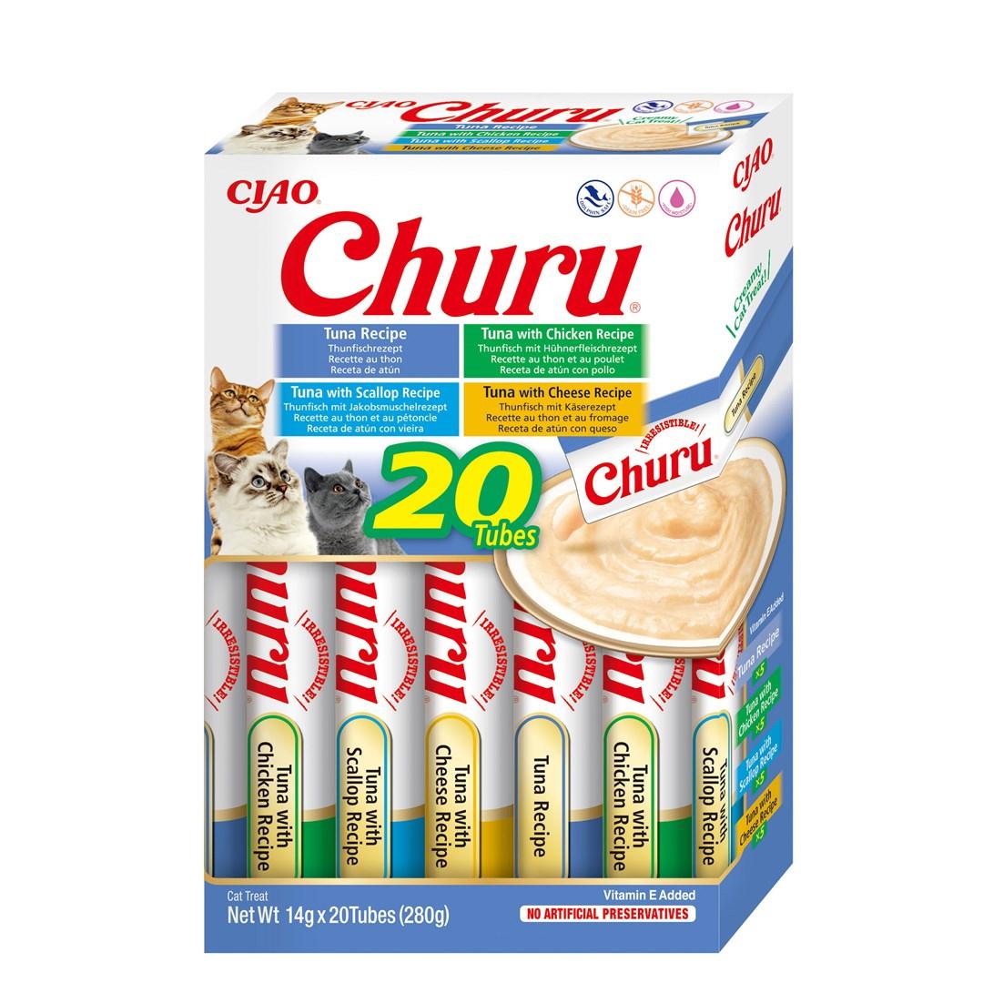 Kattesnacks INABA Churu Variety Box Tun - 20 x 14 g billede