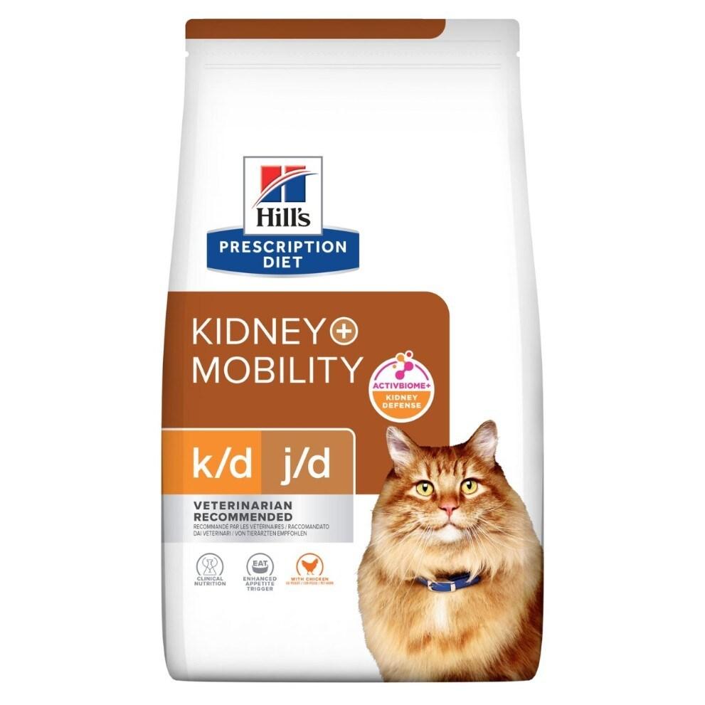 Kattemad tørfoder Hill's Prescription Diet k/d + j/d Kidney + Mobility, kylling – 3 kg billede