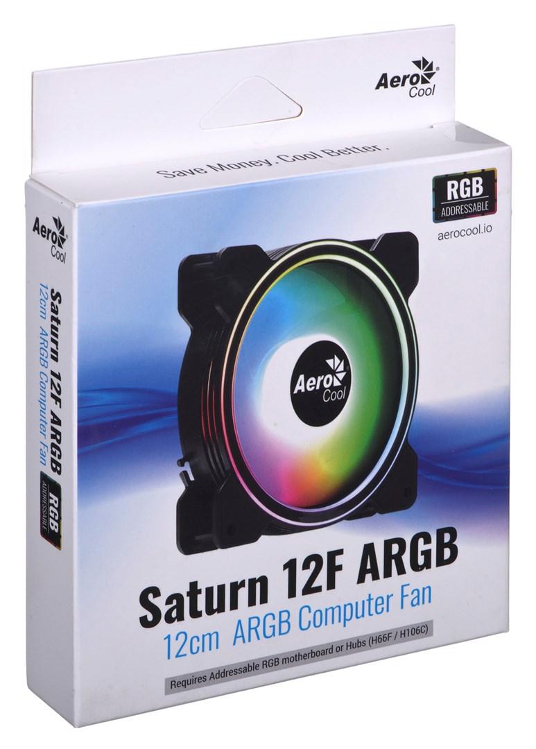PC blæser Aerocool Saturn 12F ARGB 120 mm, 6-pin billede