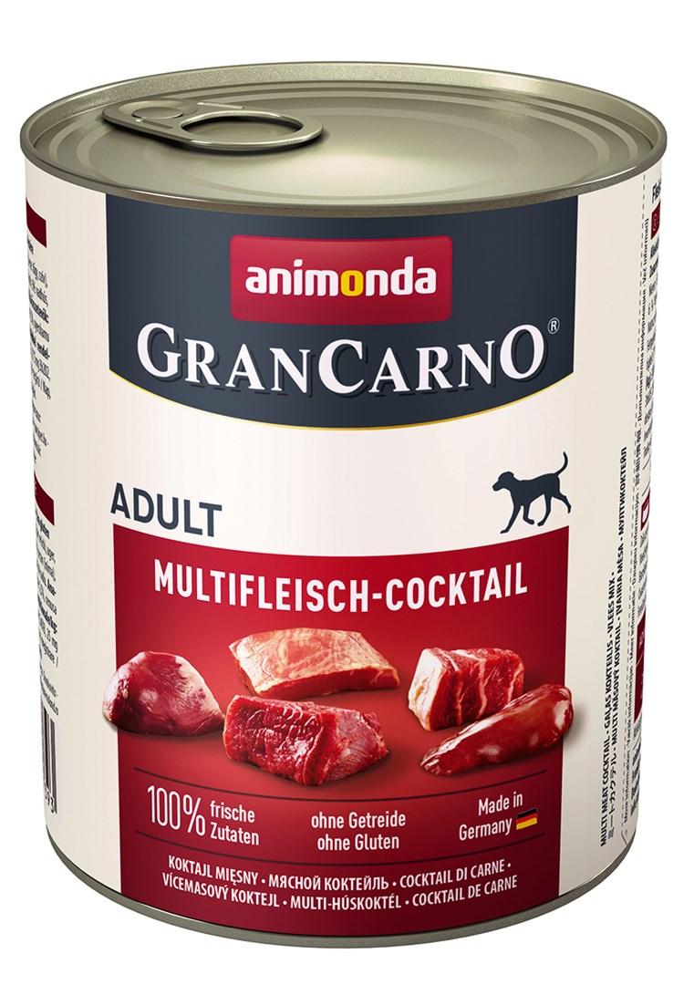 Hundefoder vådfoder animonda GranCarno Adult Multikød-cocktail 800 g billede