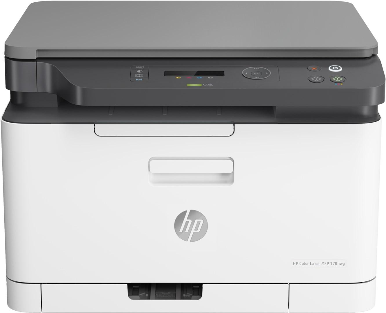 Laserprinter farve A4 - HP Color Laser MFP 178nw, 600 × 600 dpi, 18 s/min, Wi‑Fi