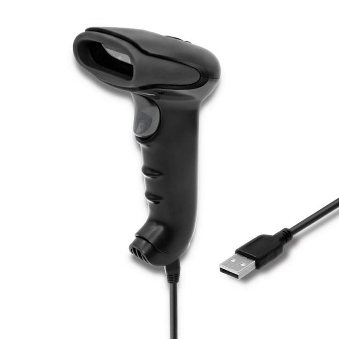 Stregkodescanner Qoltec trådløs 1D/2D – sort billede