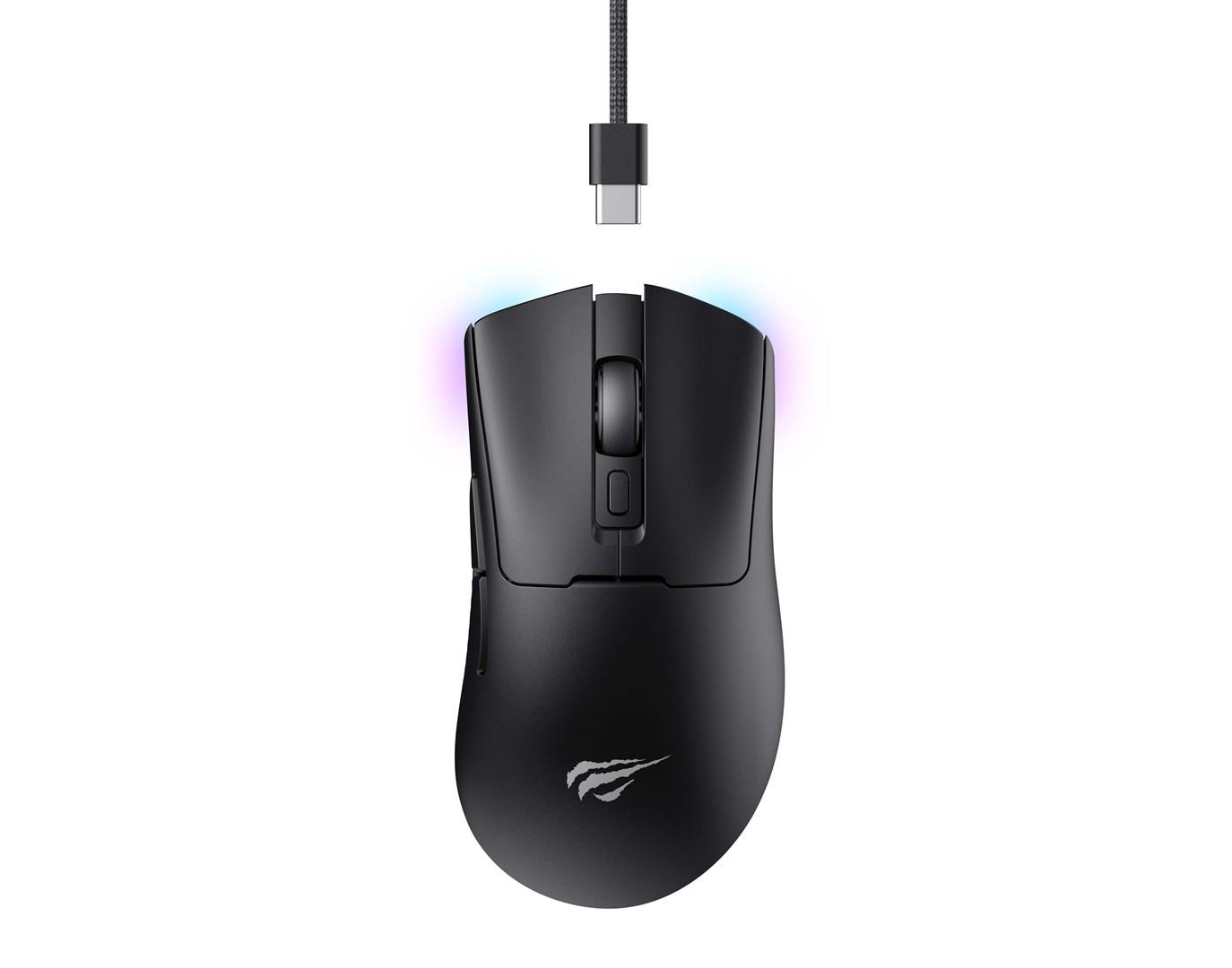 Gaming mus trådløs - Havit MS966WB, sort billede