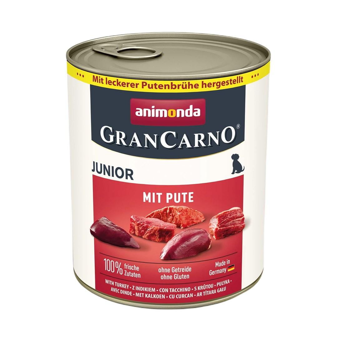 Hundefoder vådfoder animonda GranCarno Junior kalkun 800 g billede