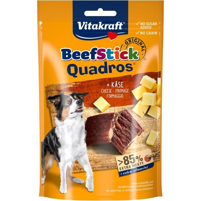 Hundegodbidder Vitakraft Beef Stick Quadros med ost – 70 g billede