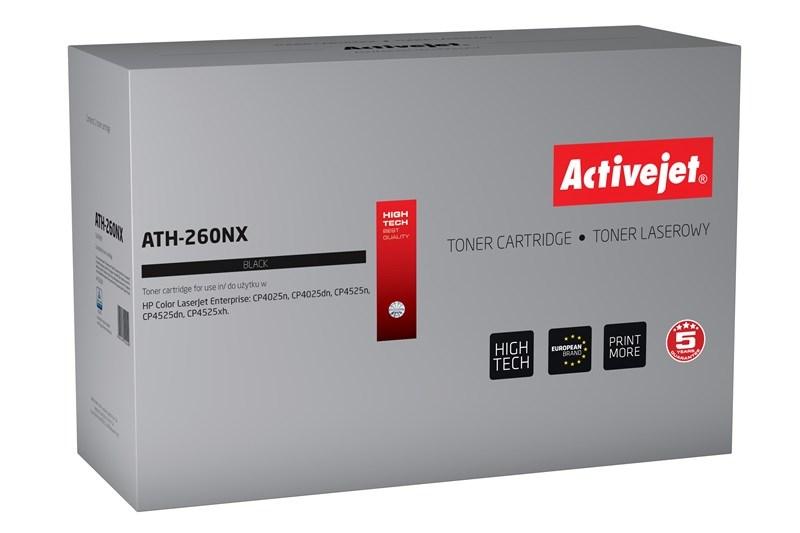 Toner til HP - Activejet ATH-260NX, sort, kompatibel (CE260X), 17.000 sider billede