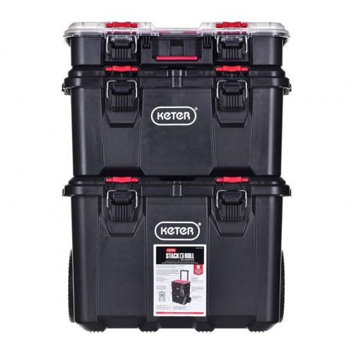 Værktøjskasser på hjul Keter Stack ’N’ Roll – sæt med 3 moduler
