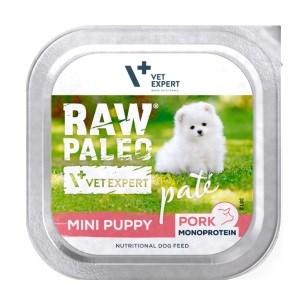 Vådfoder til hund – VetExpert RAW Paleo Pâte Mini Puppy, svin, 150 g billede