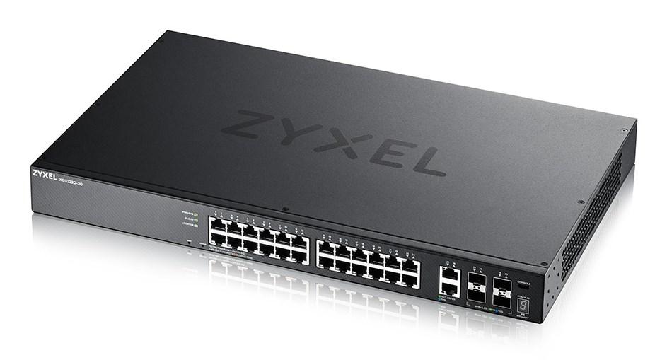 Netværksswitch Zyxel XGS2220-30 managed L3 Gigabit (10/100/1000) - sort