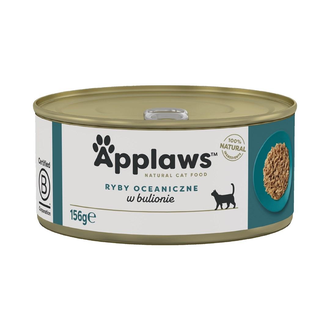 Vådfoder til kat - Applaws Ocean Fish i bouillon 156 g billede