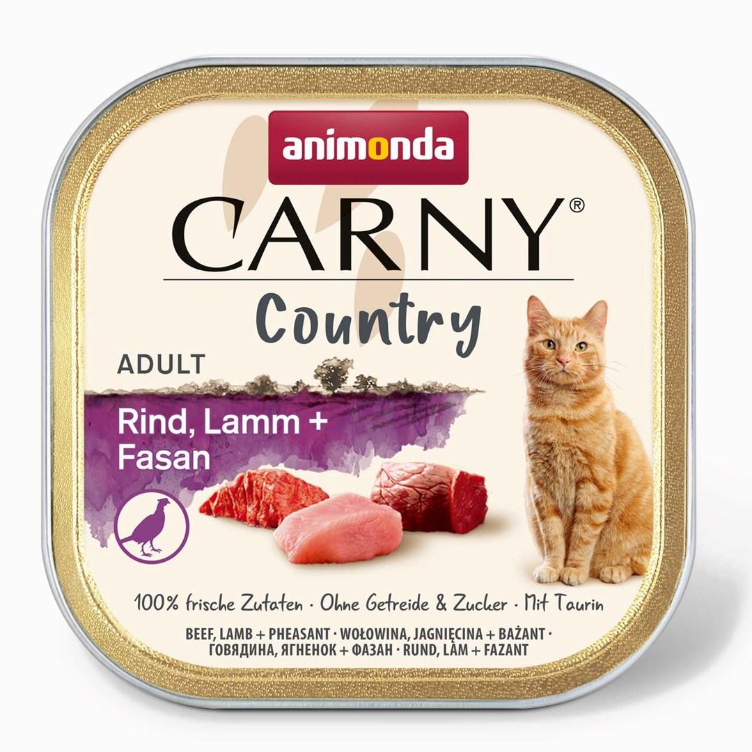 Vådfoder til kat – animonda Carny Country okse, lam og fasan, 100 g billede