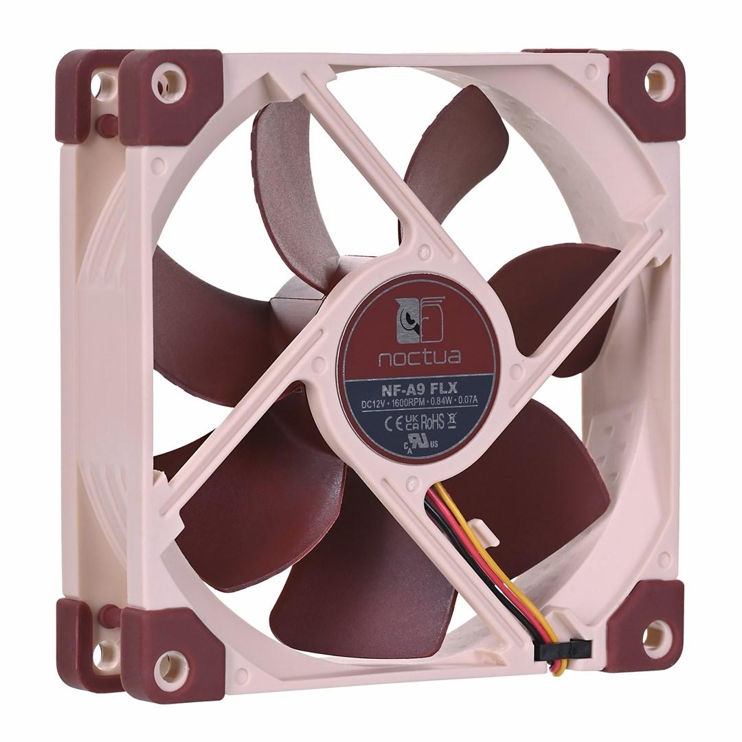 Kabinetblæser Noctua NF-A9 FLX 92 mm - beige/brun billede