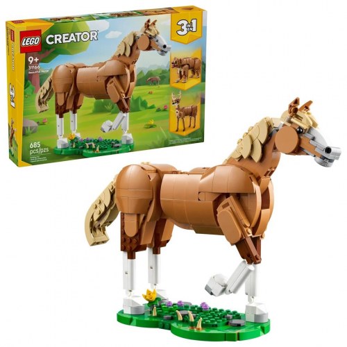 LEGO Creator 3-i-1 31166 Smukt Hestebyggesæt (9+)