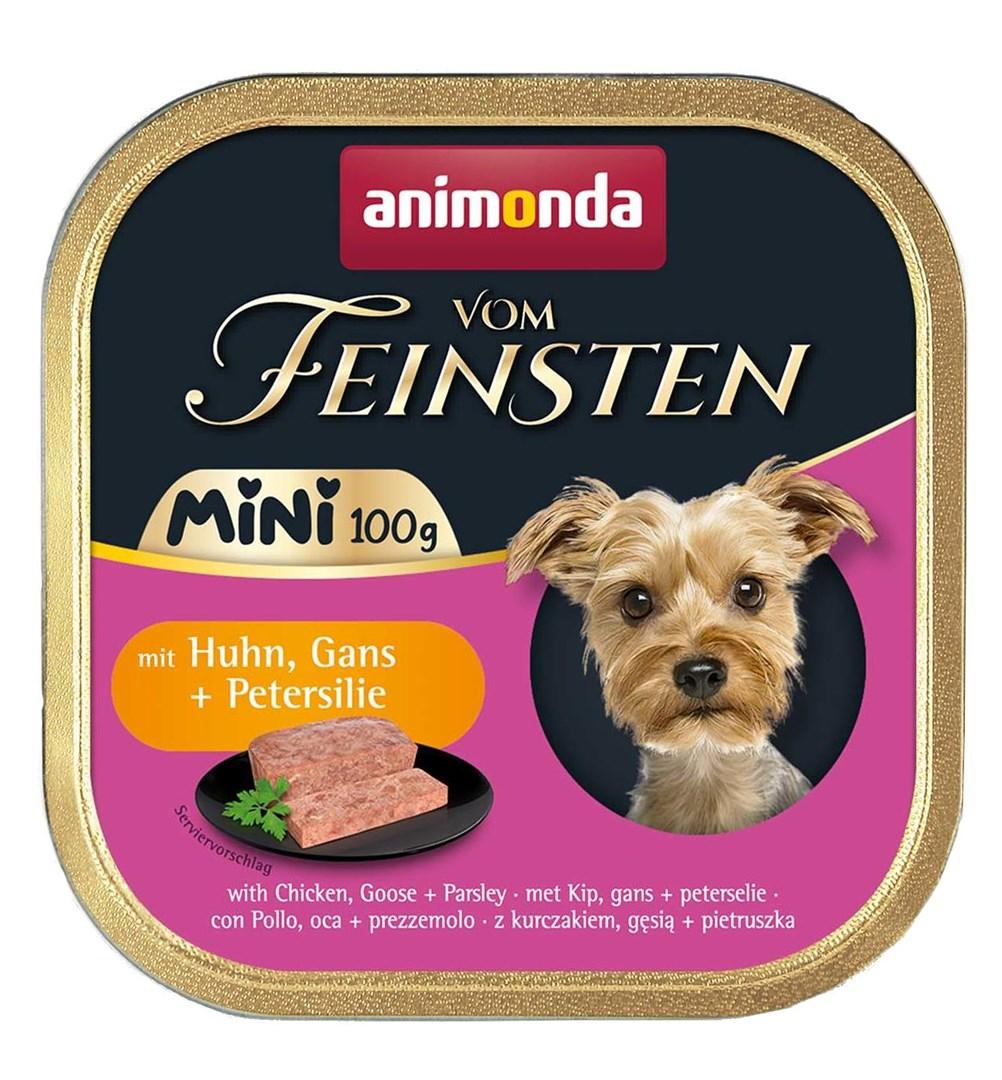 Hundefoder vådfoder animonda Vom Feinsten Mini kylling, gås og persille 100 g billede