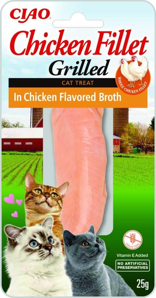 Kattegodbid INABA Grilled kyllingefilet i kyllingesmagende bouillon – 25 g billede