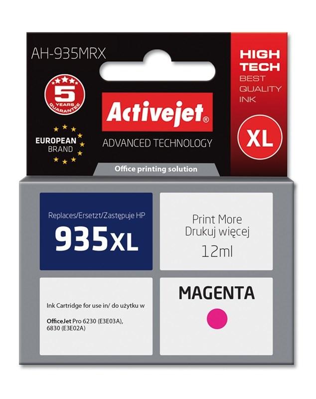 Blækpatron til HP 935XL – Activejet Premium, magenta, 12 ml (kompatibel) billede