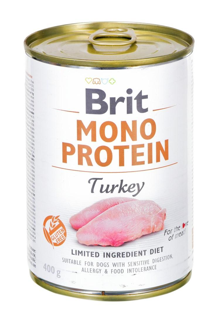Vådfoder til hund - Brit Mono Protein Kalkun 400 g billede