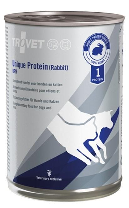 Hundefoder vådfoder TROVET Unique Protein UPR – kanin, 400 g billede