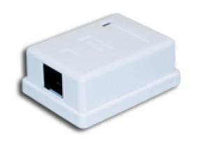 Netværksdåse Cat5e – Alantec A-LAN GN005, hvid, 1 x RJ-45 billede
