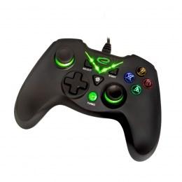 Gamepad til PC og Xbox - Esperanza EGG114K, kablet USB 2.0, sort billede