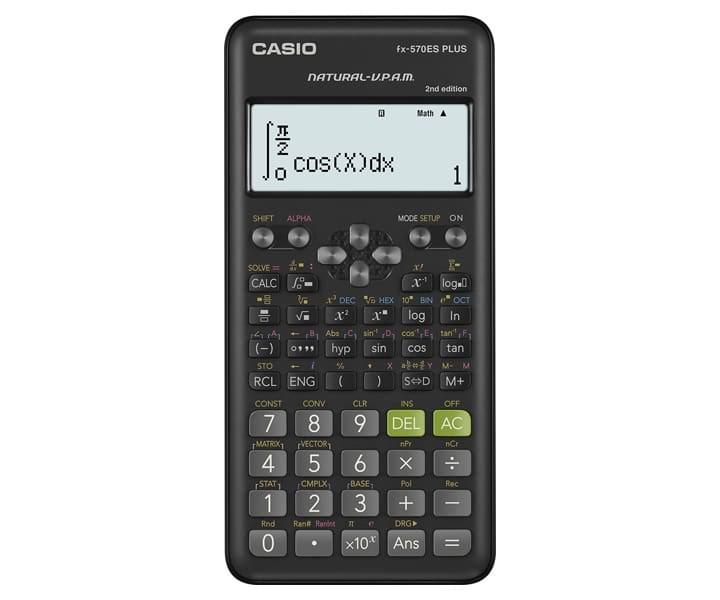 Lommeregner videnskabelig Casio fx-570ES Plus 2 - 417 funktioner, sort billede