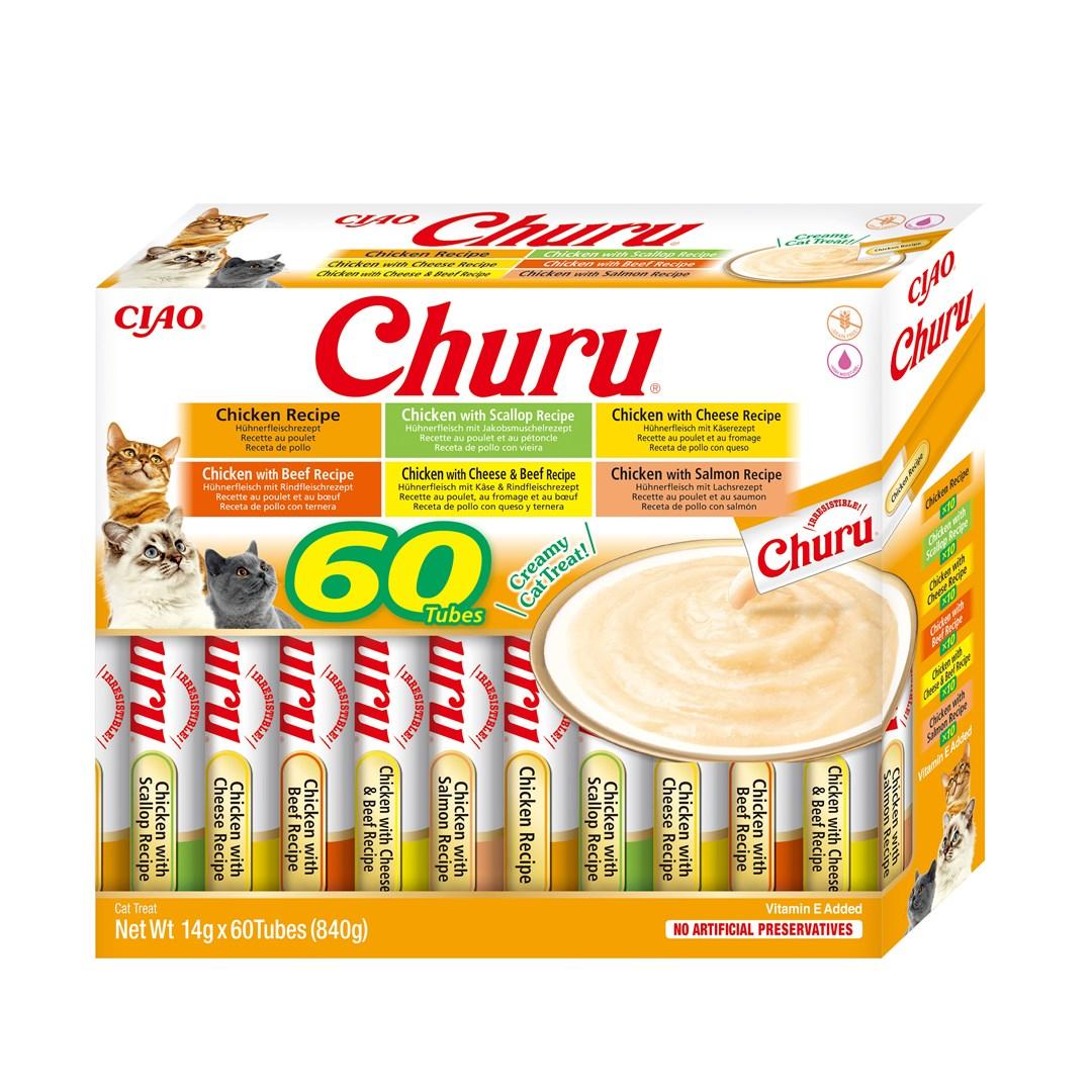 Kattegodbidder INABA Churu Variety Box Kylling – 60 x 14 g billede