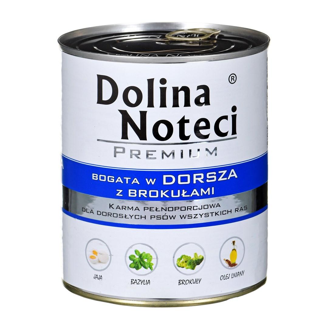 Hundefoder vådfoder Dolina Noteci Premium torsk & broccoli 800 g billede