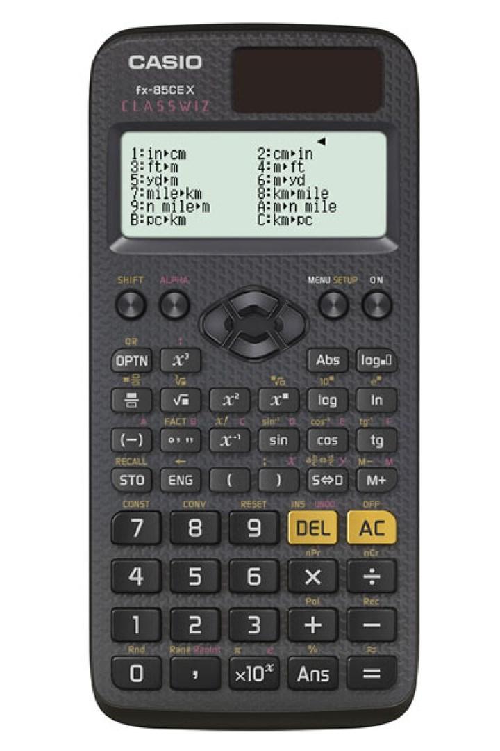 Lommeregner videnskabelig Casio FX-85CEX, 379 funktioner, sort billede